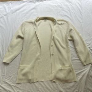 Yarnworks Ivory Cardigan Sweater